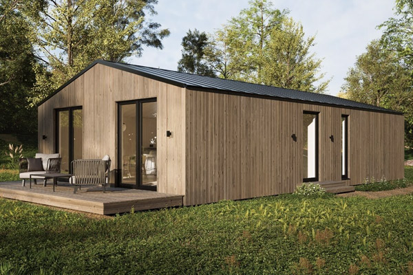 koka moduļu māja sīlis