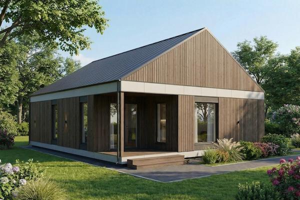 Kalmes 100 modular timber frame house